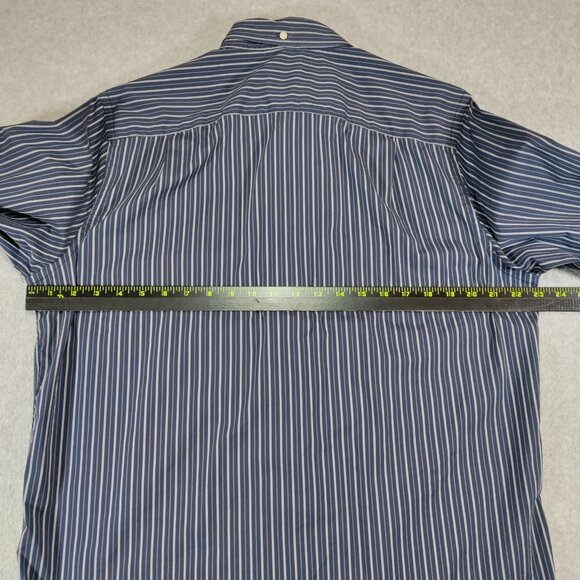 Victorinox Shirt Men Large Tailored Fit Flip Cuff Vented Performance Button Down - Picture 8 of 9